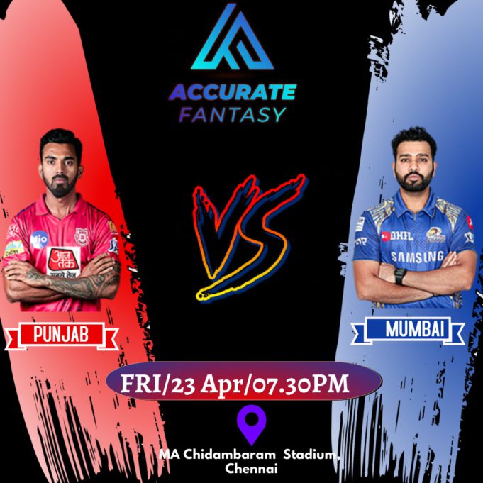 Punjab Kings vs Mumbai Indians(Match no:17) Indian Premiere League 2021