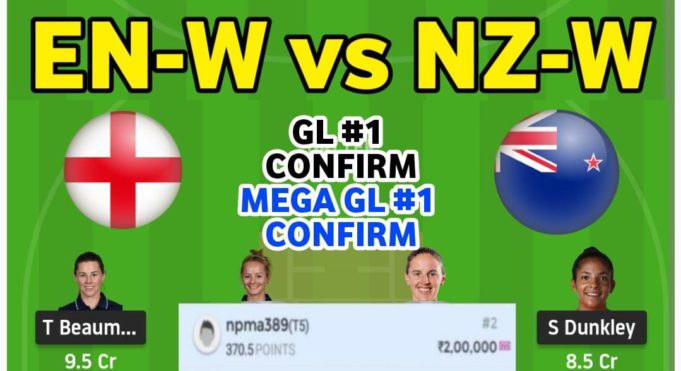 EN-W VS NZ-W DREAM11 TEAM PREDICTION,PLAYING11